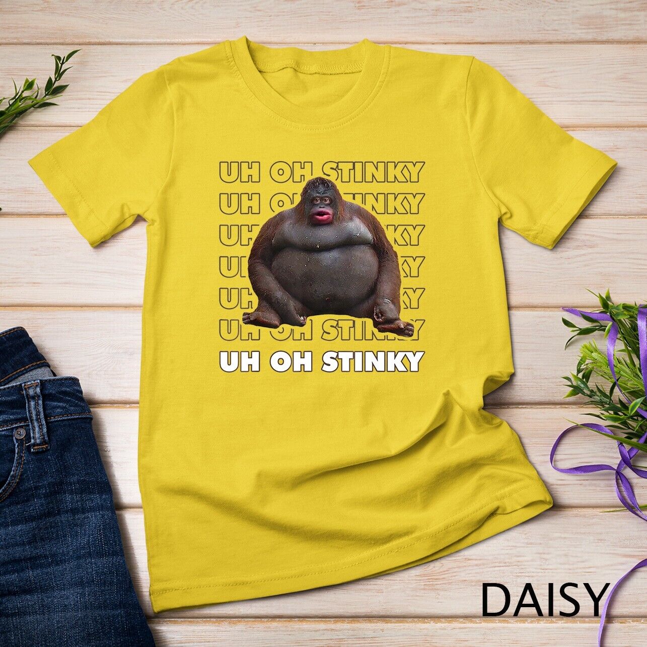 Uh Oh Stinky Poop Meme Monkey' Unisex Baseball T-Shirt