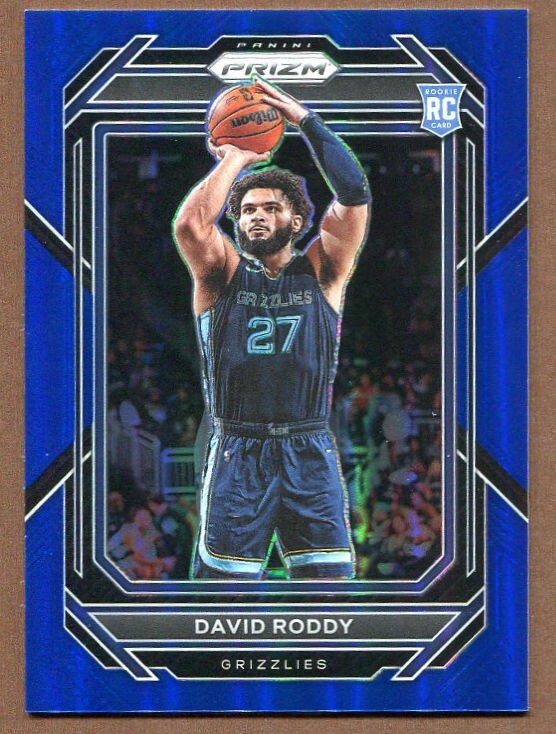 David Roddy 2022-23 Panini Prizm Prizms Blue RC 003/199 #261