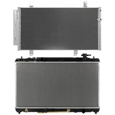 Aluminum Radiator & AC Condenser Cooling Kit For 2007-20109 Toyota Camry 2.4L l4