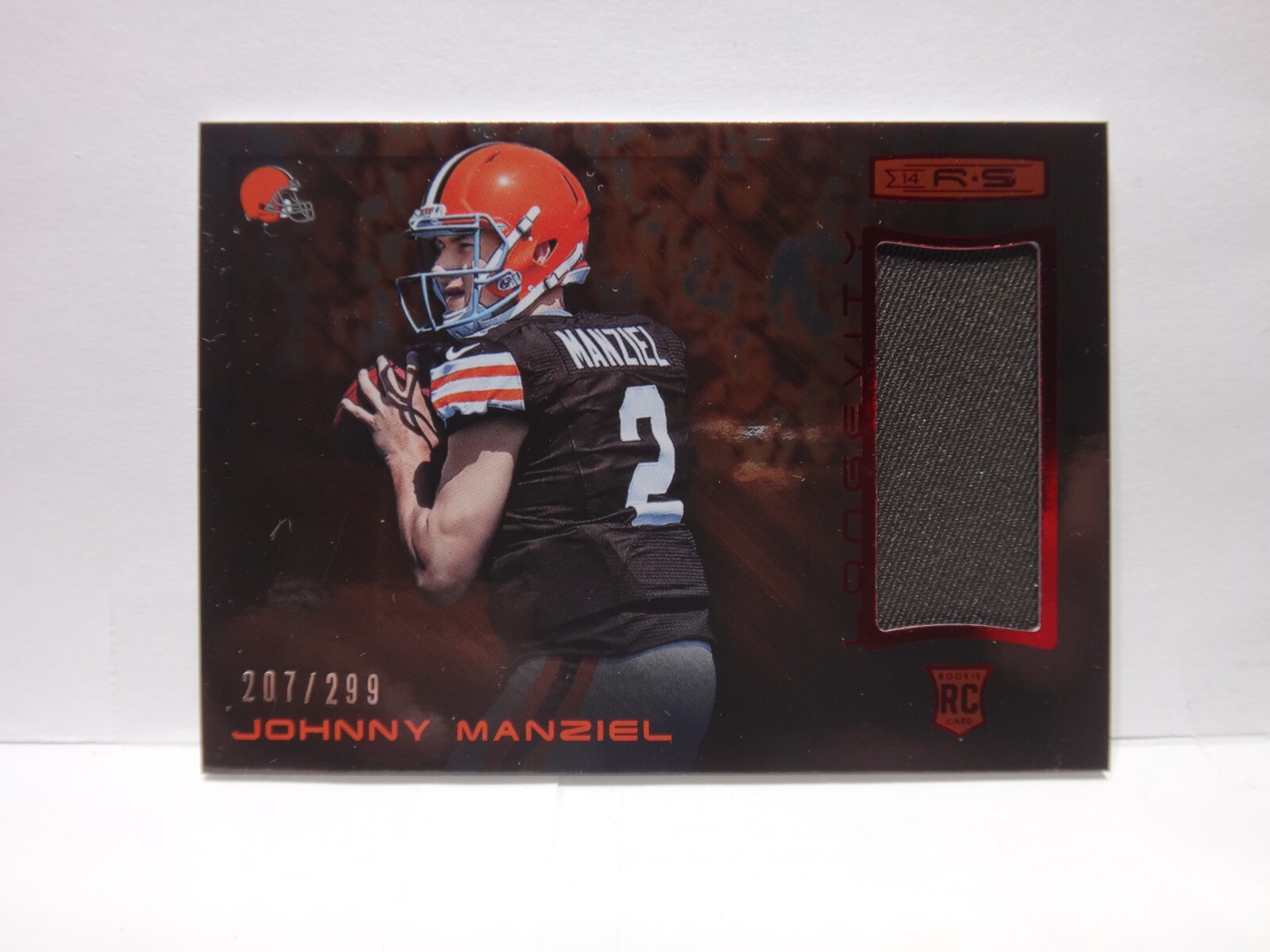 2014 Rookies And Stars Rookie Materials Longevity Ruby Johnny Manziel 2014-rookies-and-stars-rookie-materials-longevity-ruby-johnny-manziel