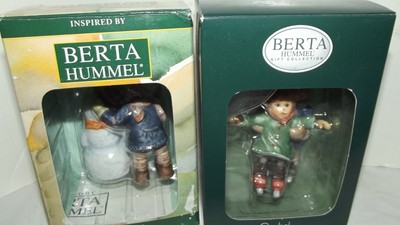 BERTA HUMMEL CHRISTMAS ORNAMENT BH 203 (CROWNING TOUCH BH240 (LET ME SHOW YOU)