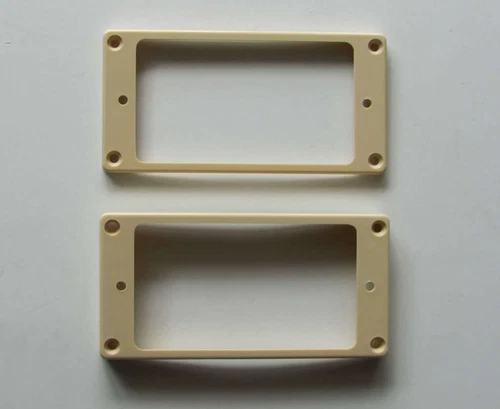2pcs Cream Humbucker Pickup Ring Curved Base Bottom Frame fits Epiphone Les Paul