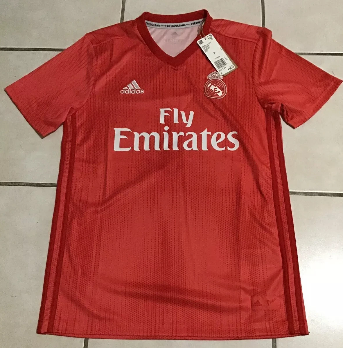  adidas Real Madrid Mens Third Men's Soccer Jersey 2018/19 (S)  Real Coral : Sports & Outdoors