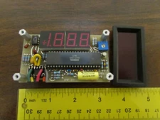 DATEL Intersil PC-7208-B LED Display Board With Red Lens In Bezel Panel Mt.