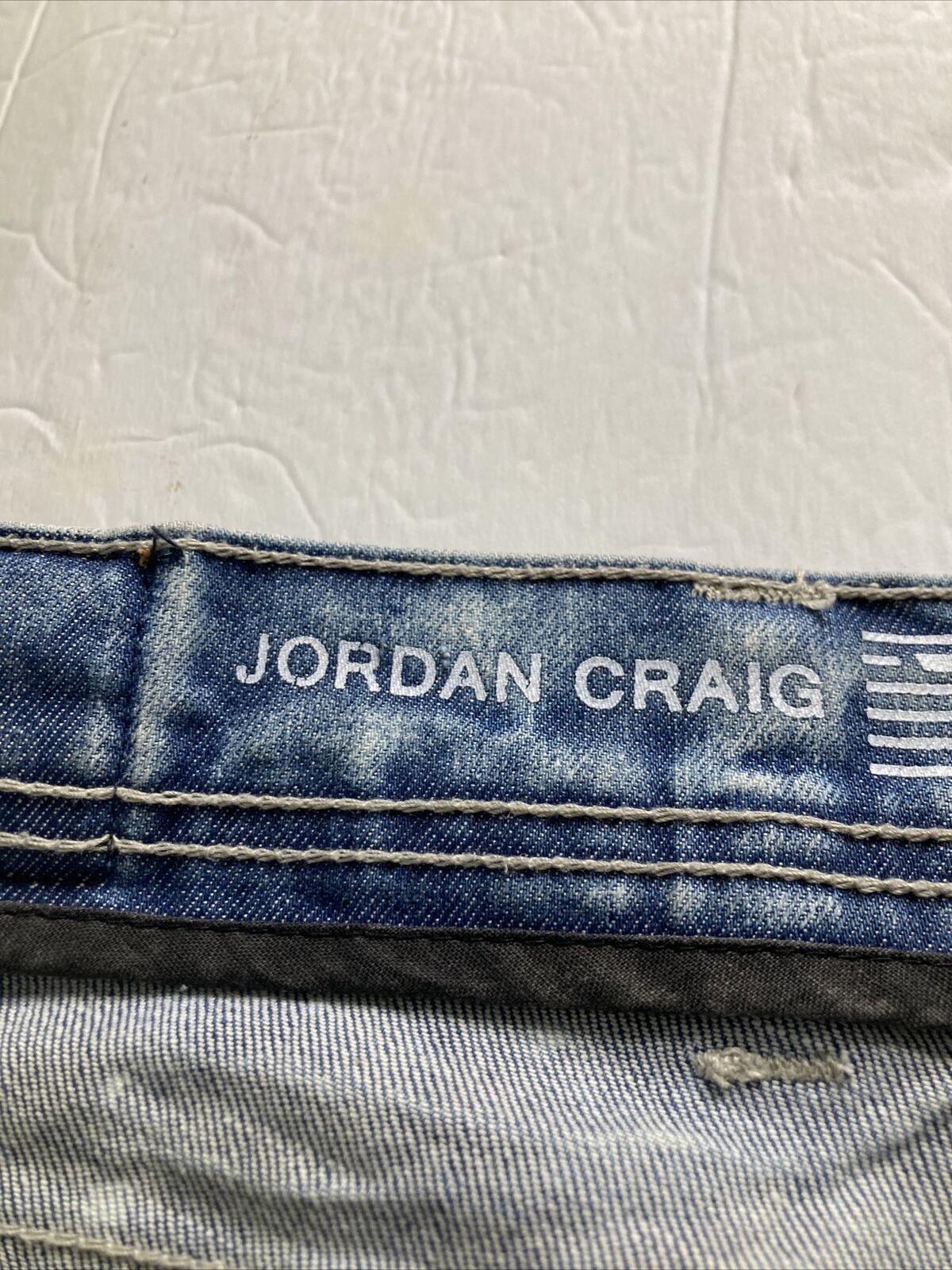 Jordan Craig distressed acid washed jeans shorts … - image 10