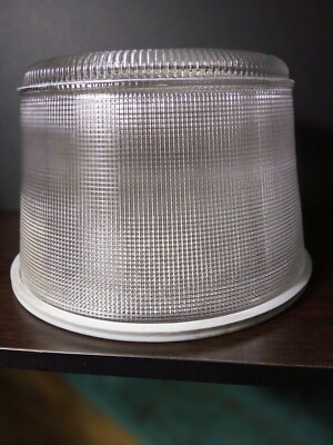 Glass Refractor Light Diffuser Closed Prismatic Holophane Industrial 12'' 