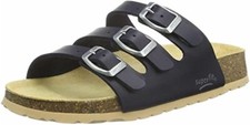 Superfit Boy's Men's Footbed Sandals Slippers FUSSBETTPANTOFFEL Blue 2.5 UK 4 UK