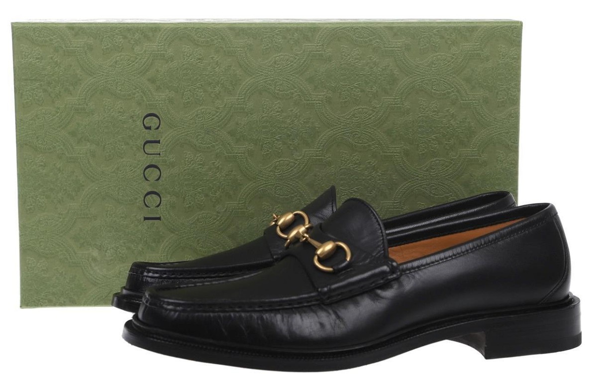 Black Gucci men\'s loafers size US 7 gucci authentic mens loafers size 7 means brand... | Depop main image 2