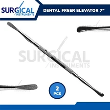 2 Freer Elevator Double Ended Sharp Blunt Neurosurgical Instruments 7" German Gr