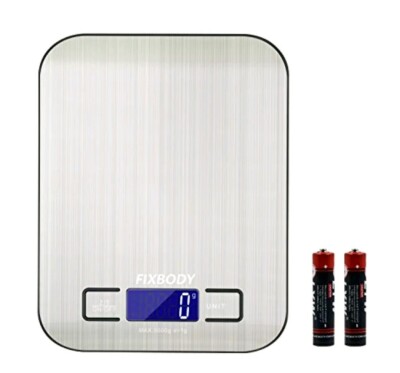 Digital Kitchen Scale Multifunction Food Scale Stainless Steel with Batteries