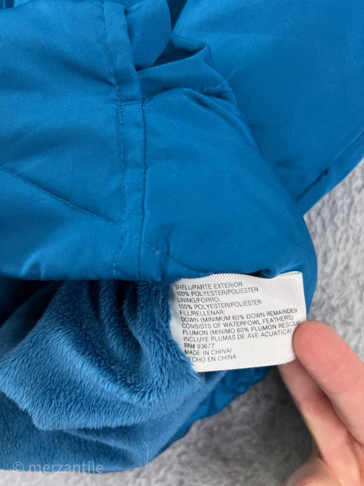 SJB Active Vest Women Small Blue Puffer Down Insulation Polyester Shell Full Zip - Image 4 of 4