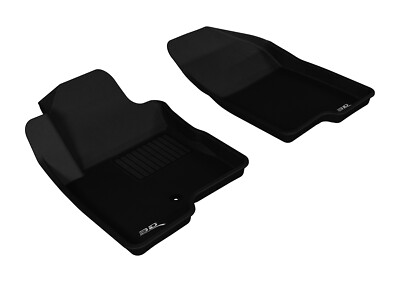 3D MAXpider 07-13 Fits Jeep Compass L4 1st Row Black Kagu Floor Mat