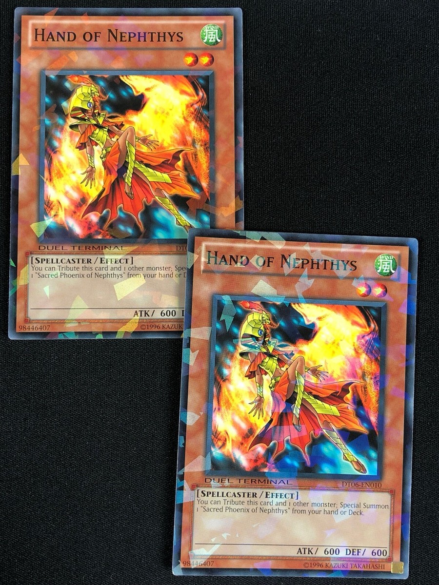 YUGIOH HAND OF NEPHTHYS DT06-EN010 COMMON X2 (NM) YUGIOH HAND OF NEPHTHYS DT06-EN010 COMMON X2 (NM)