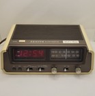 Vintage 1980s Zenith Radio Alarm Clock Model R445 Tested Working