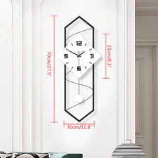 27.5" Large Wall Clock Modern Big Pendulum Wall Clock for Living Room Decor