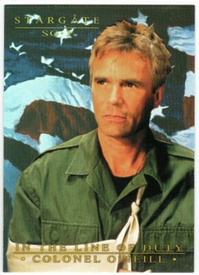 STARGATE SG-1 SEASON 6 2004 COLONEL O'NEILL IN THE LINE OF DUTY INSERT CO3 NA EX
