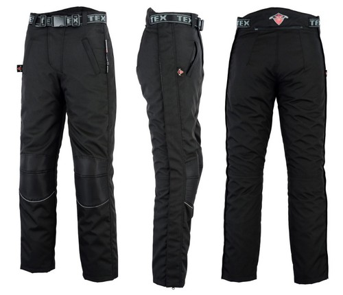 Summer Motorbike Over Trousers Motorcycle Waterproof CE Knee Armour Rain Biker - Picture 3 of 13