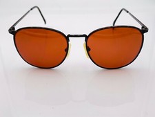 Vintage Lenscrafters Marble Brown Metal Oval Sunglasses FRAMES ONLY