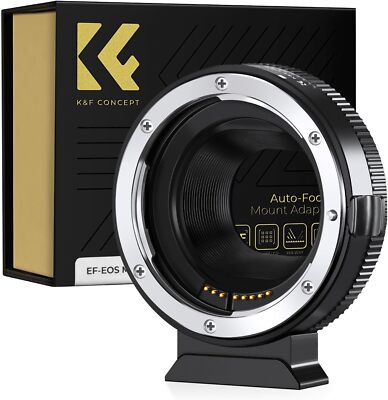 K&F CONCEPT Lens Adapter Auto Focus Canon EOS EF EFS Lens and Canon EOS M Mount