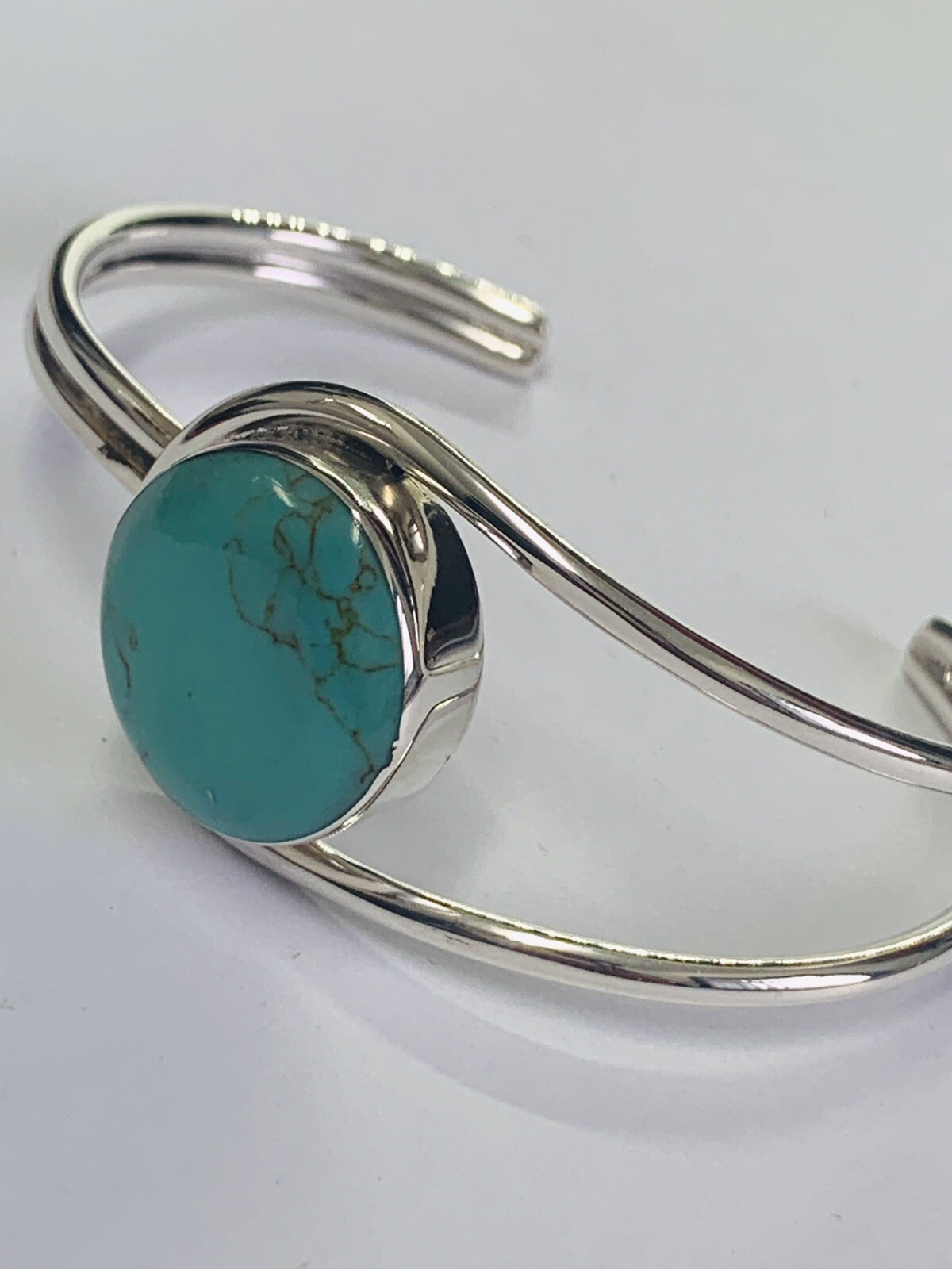 STUNNING SOLID SILVER DESIGNER STYLE LARGE SINGLE… - image 3