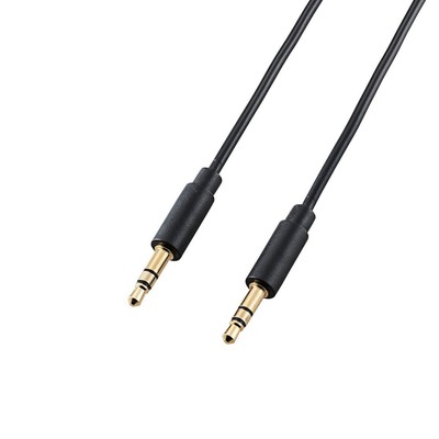 ELECOM Stereo Mini Plug Audio Cable Ultra Thin Slim Connector Gold ... Brand New