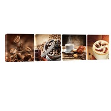 Canvas Prints Painting Pic Photo Wall Art Home Kitchen Decor Cafe Coffee Brown