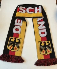 Deutschland Germany Soccer Acrylic Scarf Football Team Logo Crest