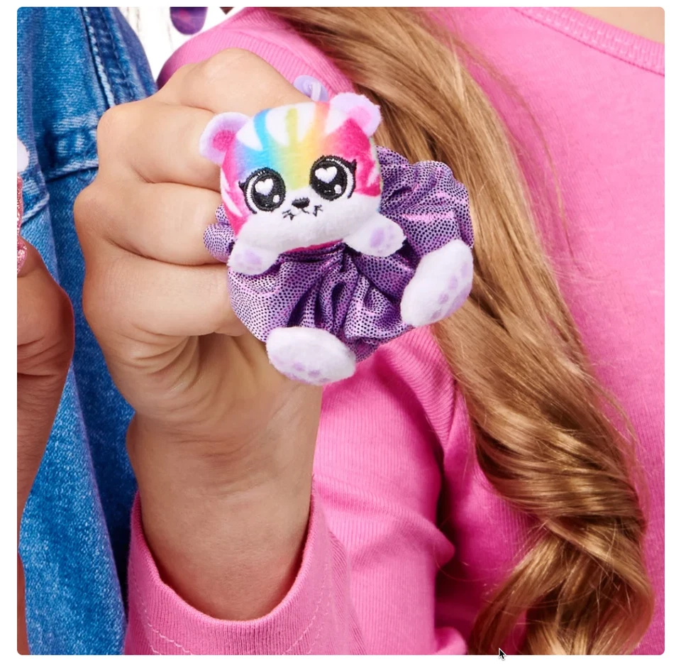 ScrunchMiez 7 Pc - Exclusive: Hair Scrunchie To Plush Friend & Backpack Clip! - Image 3 of 4