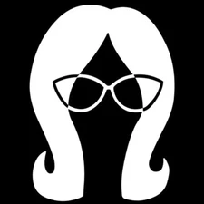 Bob's Burger Cartoon Linda - White Vinyl Decal Car Truck Windows Laptop Notebook