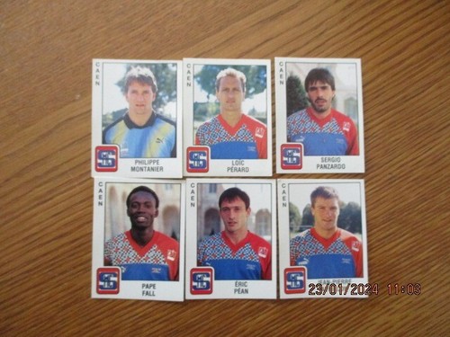 Lot 6 Stickers Vignettes Panini Foot 1980 Rennes Complet Recup Removed