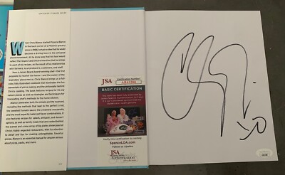 CHRIS BIANCO SIGNED AUTOGRAPHED BIANCO HC BOOK NETFLIX CHEFS TABLE AR43288