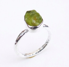 Peridot Gemstone Ring Handmade Ring 925 Solid Sterling Silver Jewelry Ring SR02