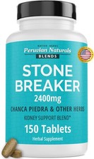 Chanca Piedra Stone Breaker 150 Tablets Kidney Cleanse Detox 2400mg from Peru