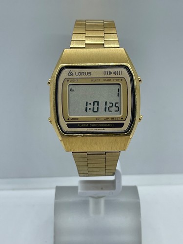 Lorus Y789-5020 Alarm Chronograph Quarz 50m Vintage Selten Retro Japan Mans