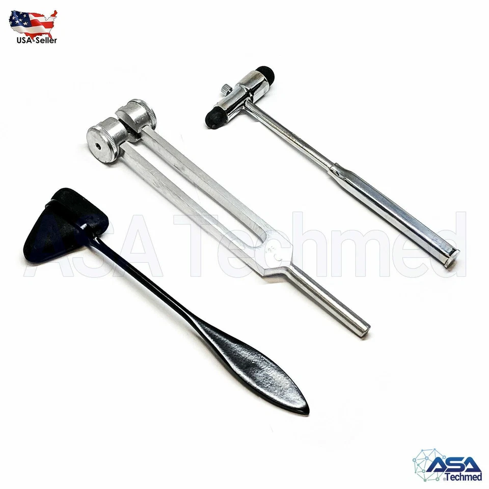 Goniometer Physical Therapy Complete Set W/Bonus Reflex Hammer Including 12,8,6 - Imagem 3 de 4