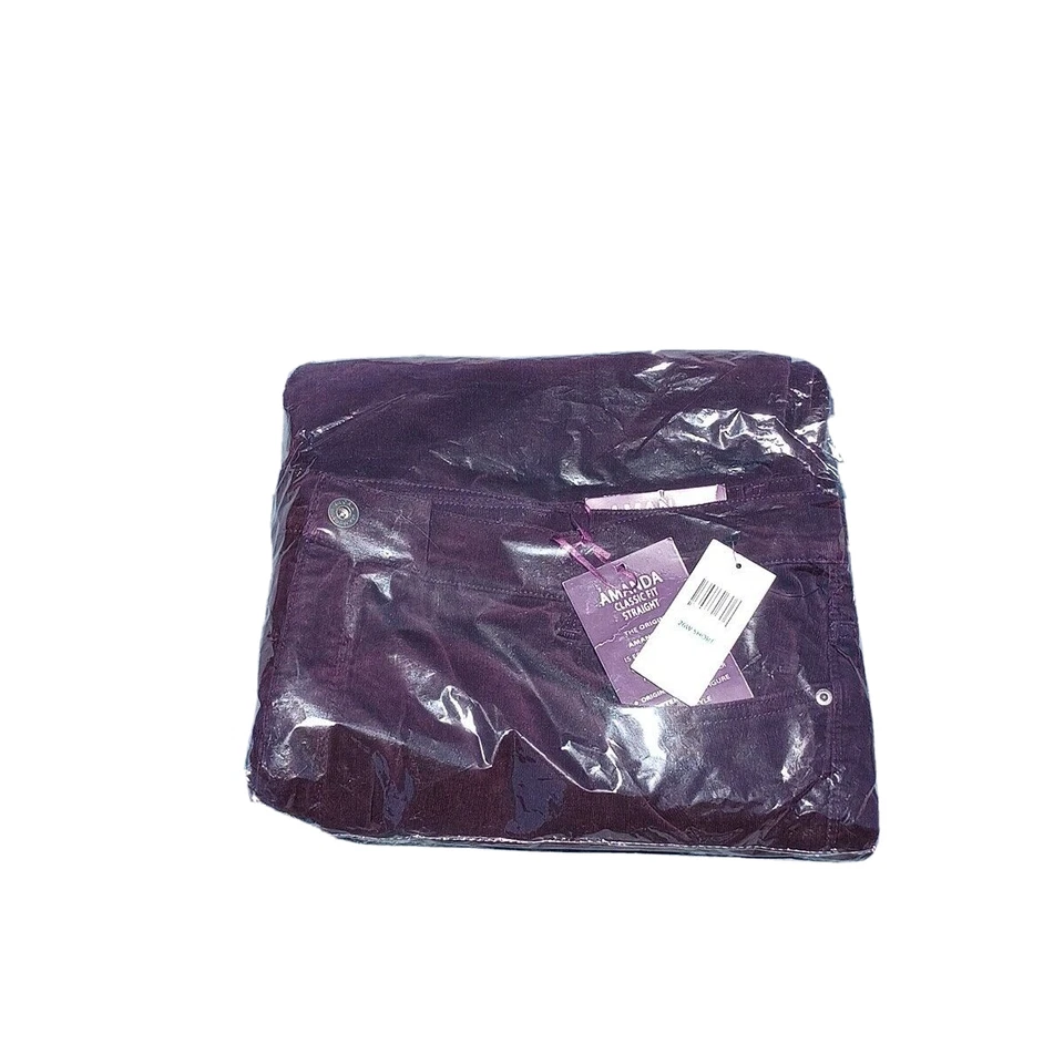 Pantalón Corto 26W Plus Gloria Vanderbilt Amanda Calce Clásico Pana Cónico Ciruela Foto 4 de 4