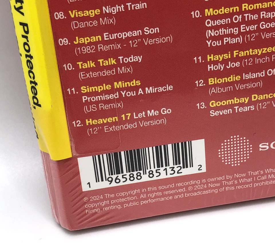 NOW 12" 80s: 1982 Part Two CD Album Compilation (4xCDs) SEALED Foto 3 de 4