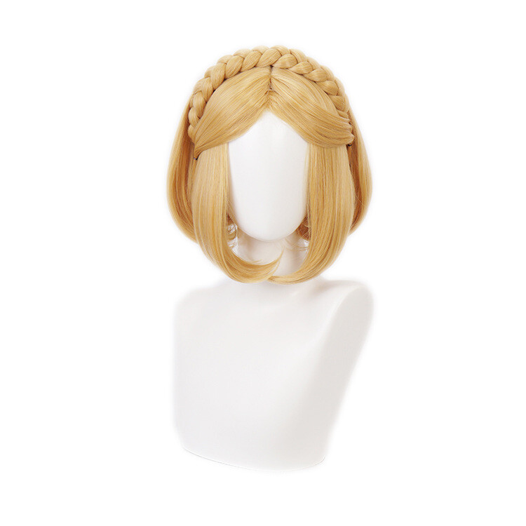 Peluca/pelucas de pelo sintético Breath of the Wild Princess Zelda cortas para mujer fiesta
