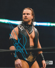 Adam Page Autographed 8x10 AEW Hangman Bullet Club Rare Beckett E574