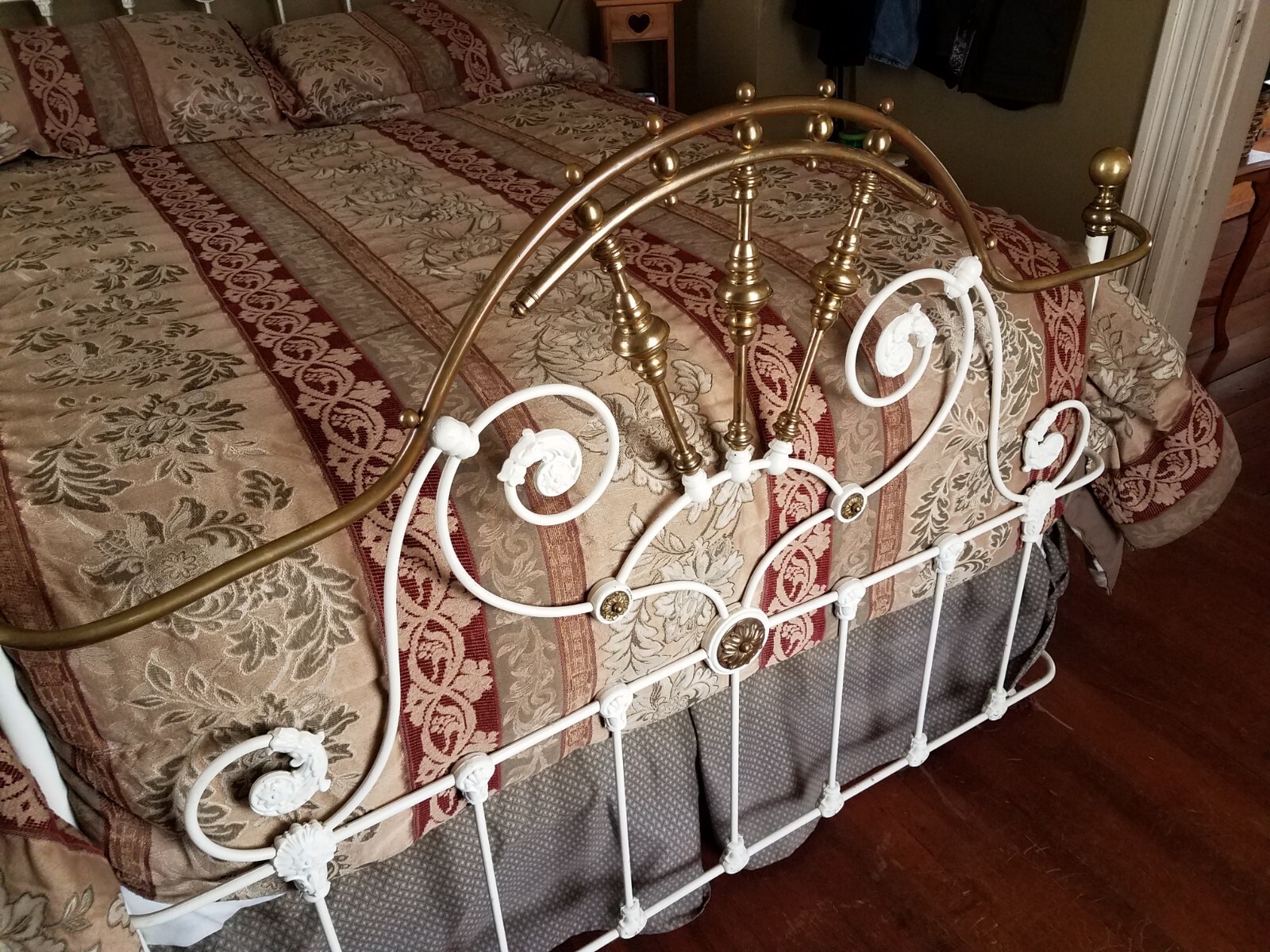 Antique Brass and Cast Iron Bed eBay