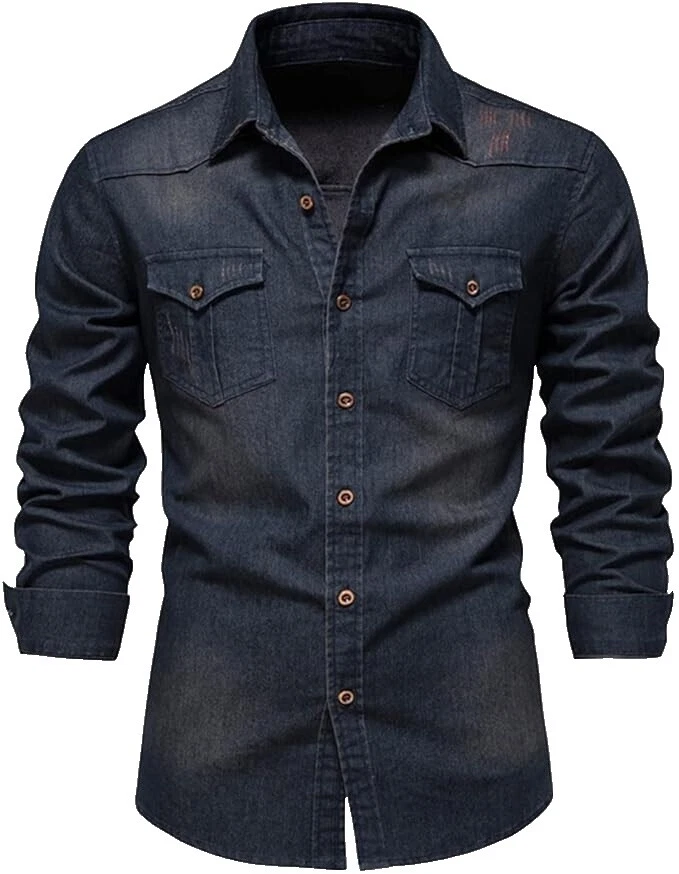 Polyester Regular Size M Casual Button-Down Shirts for Men