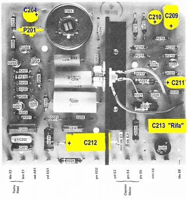 Kit de Réfection Condensateurs Revox A77 Régulation de Vitesse à Transistors - Photo 1/4