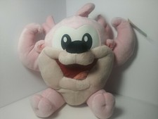 Vintage Looney Tunes Babies Pink Tasmanian Devil 16" Plush, EUC Baby, Taz RARE