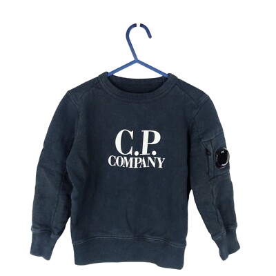 CP Company Kids Black Logo Sweatshirt Age UK