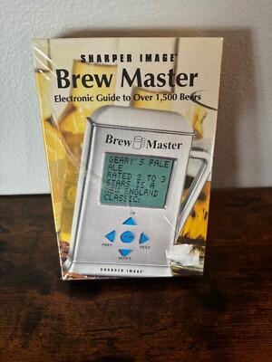 SHARPER IMAGE Brew Master Electronic Guide to Over 1,500 Beers New