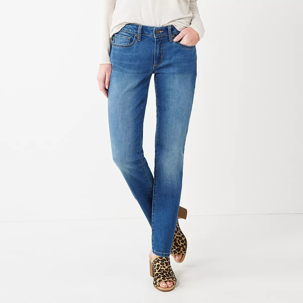 High Waisted Kohls Apt Skinny Jeans Tummy Control Kohls Apt Jeans