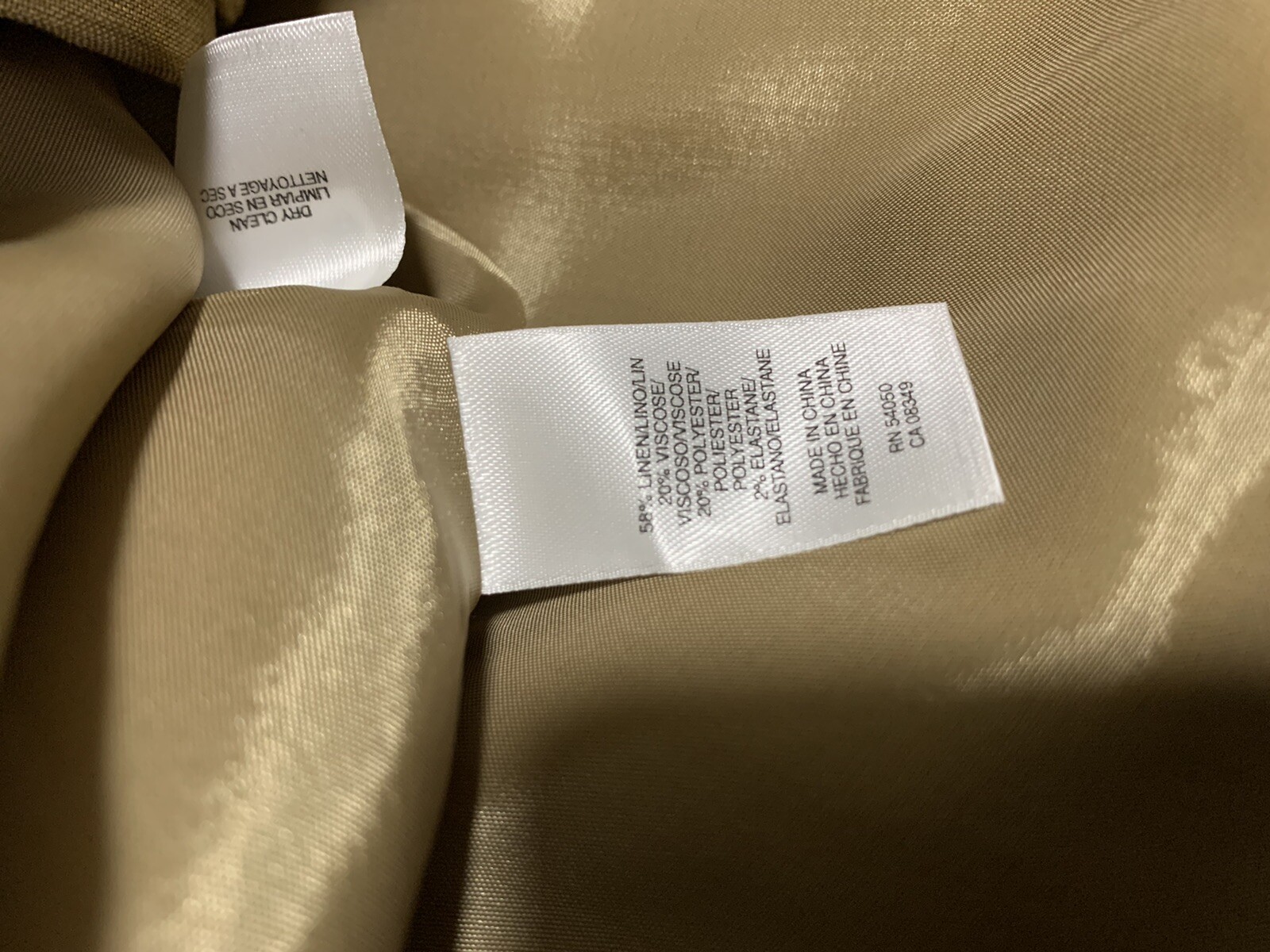 NWT Anne Klein Four-Button Solid Blazer Jacket Go… - image 8