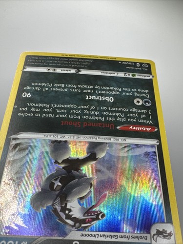 Galarian Obstagoon 119/202 Sword & Shield Base Set Pokemon - Picture 11 of 17