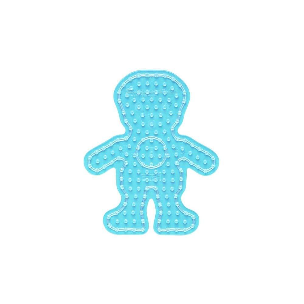 Hama - 8208 Pegboard Transparente, Motivo Ragazzo per Beads Maxi