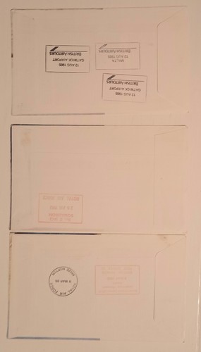 1982 to 1985 Jersey stamps on FDCs x 3 - 1 signed - Picture 2 of 2